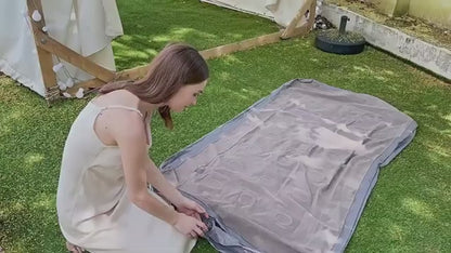 Portable Inflatable Bed Folding